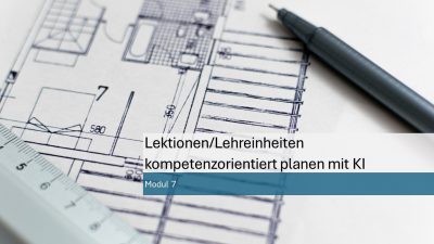 In diesem Modul lernen Ihre Lehrenden einzelne Lehreinheiten und Lektionen mit GenAI kompetenzorientiert zu entwickeln. Außerdem erfahren sie, wie GenAI sie auch dabei unterstützen kann, konkrete Artefakte für die jeweilige Lehreinheit oder Lektion zu erstellen.