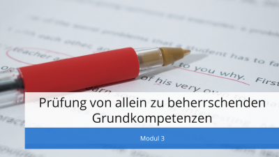 In diesem Modul beleuchten wir, welche Kompetenzen künftig in überwachten Prüfungsformaten geprüft werden sollten, warum das so ist und wie wir auch in überwachten Settings kreativ und kompetenzorientiert prüfen können.